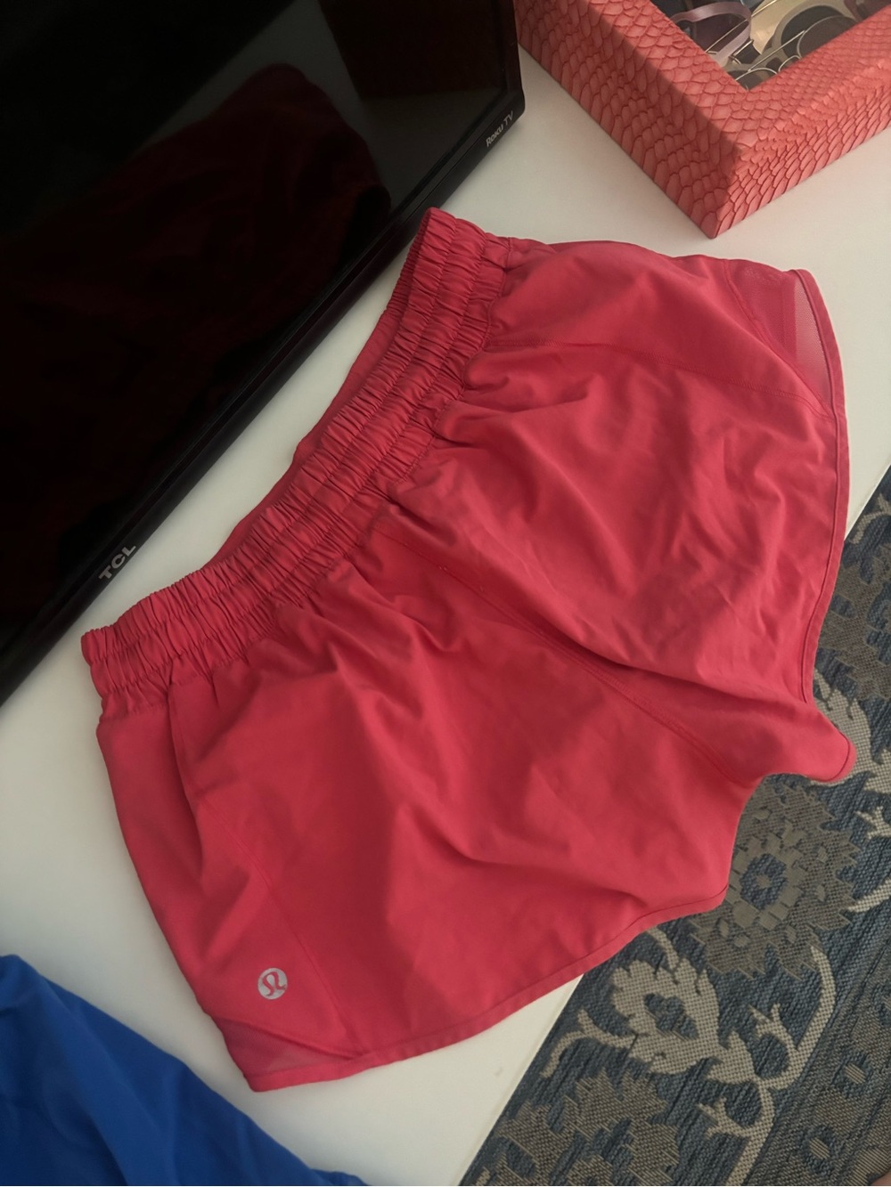 lululemon athletica Coral Pink Athletic Running Shorts